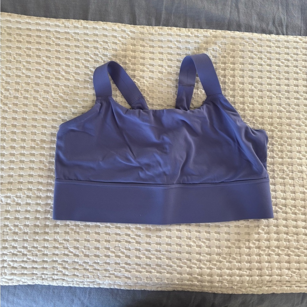 Athleta Purple Twist Back Warrior Longline Jog Bra Size 1X